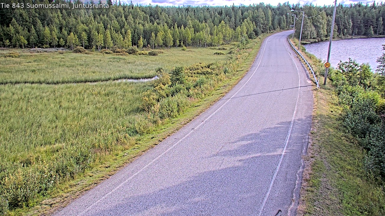 Kelikamerat Kuva Tie 843 Suomussalmi, Juntusranta, Suomussalmi, Kainuu