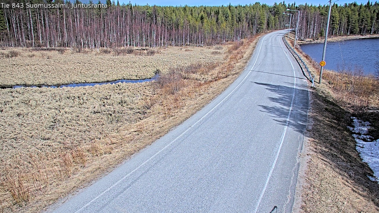 Kelikamerat Kuva Tie 843 Suomussalmi, Juntusranta, Suomussalmi, Kainuu