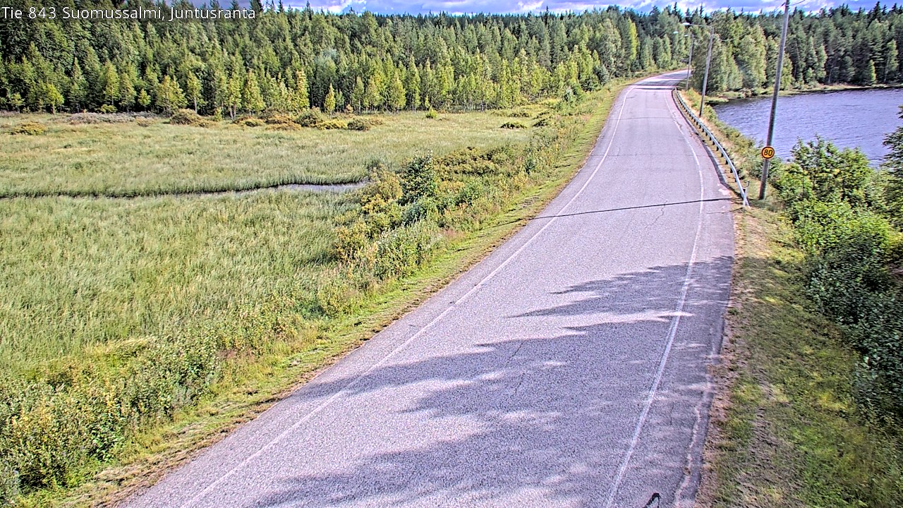 Kelikamerat Kuva Tie 843 Suomussalmi, Juntusranta, Suomussalmi, Kainuu