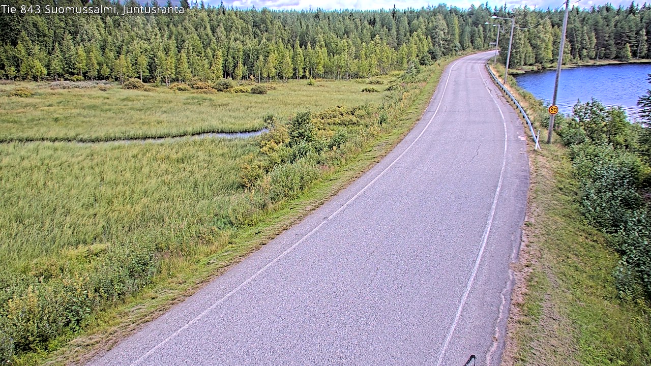 Kelikamerat Kuva Tie 843 Suomussalmi, Juntusranta, Suomussalmi, Kainuu
