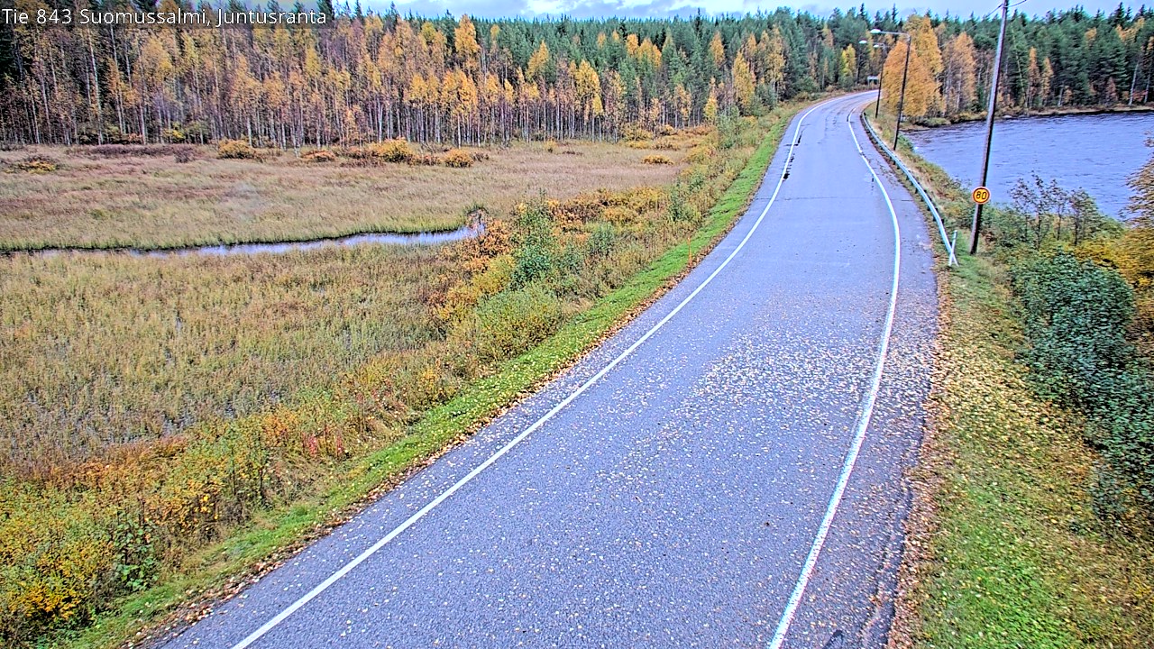 Weather Camera Image Road 843 Suomussalmi, Juntusranta, Suomussalmi, Kainuu