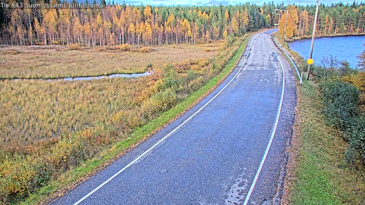 Kelikamerat Kuva Tie 843 Suomussalmi, Juntusranta, Suomussalmi, Kainuu