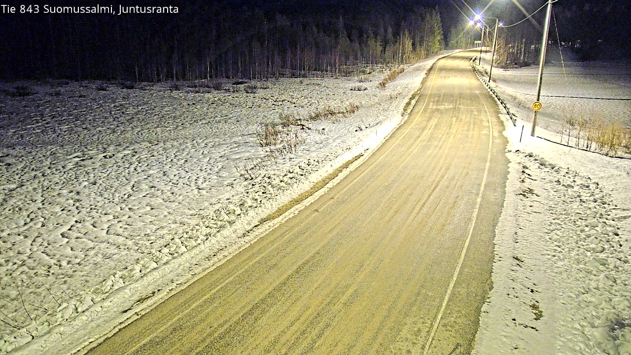 Kelikamerat Kuva Tie 843 Suomussalmi, Juntusranta, Suomussalmi, Kainuu