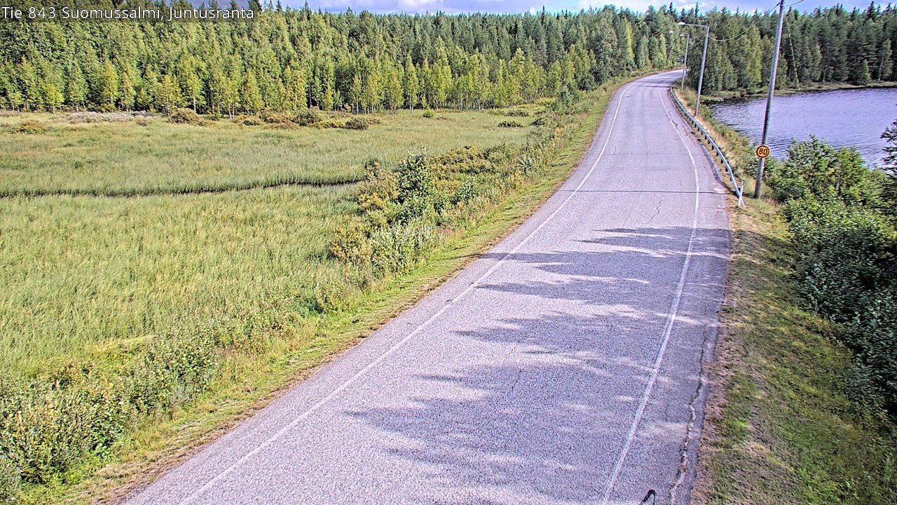 Kelikamerat Kuva Tie 843 Suomussalmi, Juntusranta, Suomussalmi, Kainuu