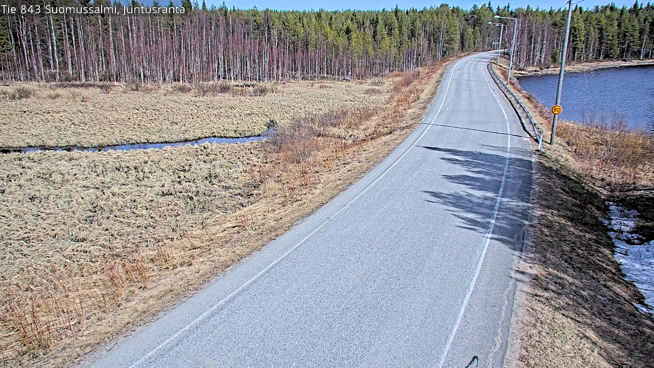 Kelikamerat Kuva Tie 843 Suomussalmi, Juntusranta, Suomussalmi, Kainuu