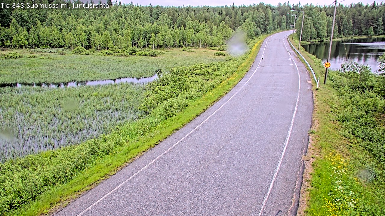 Kelikamerat Kuva Tie 843 Suomussalmi, Juntusranta, Suomussalmi, Kainuu