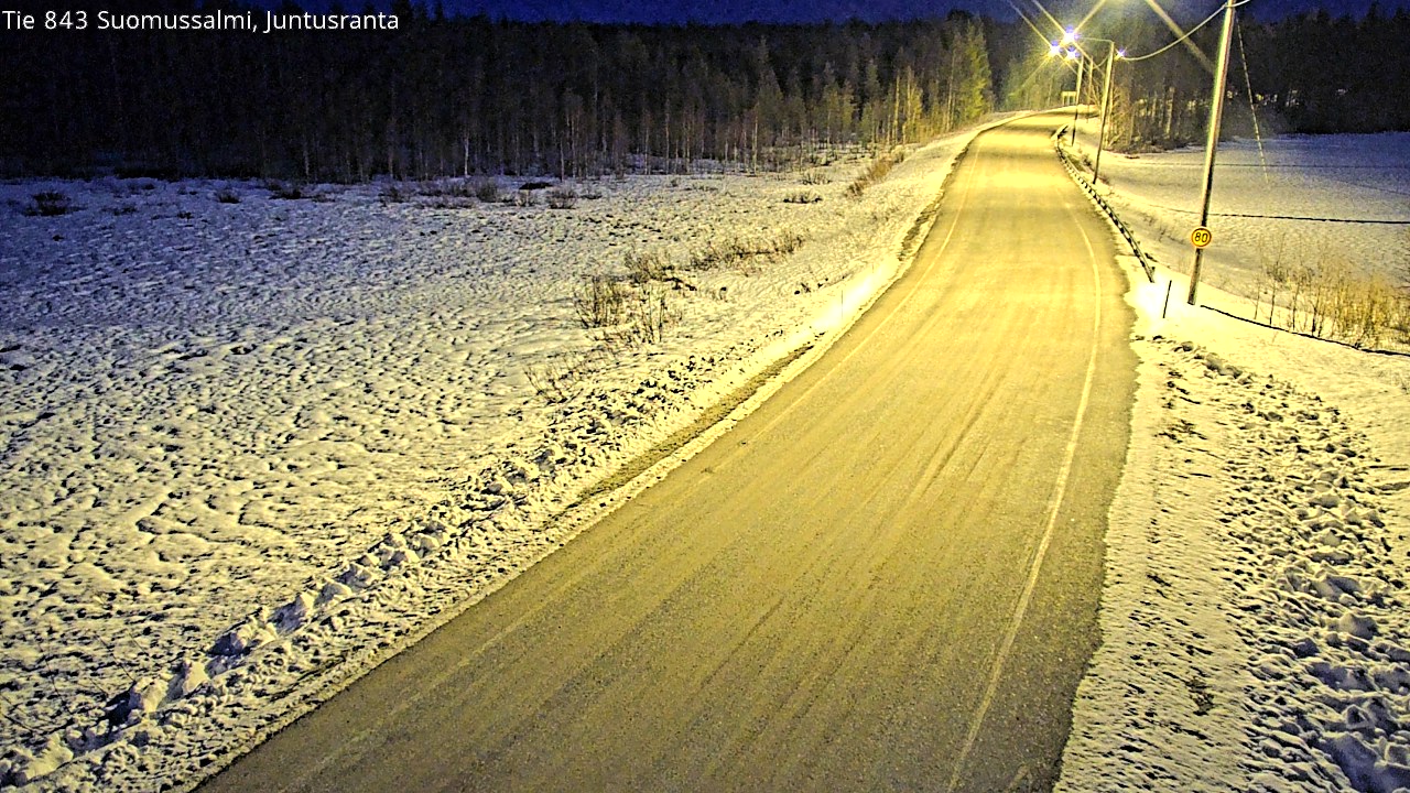 Kelikamerat Kuva Tie 843 Suomussalmi, Juntusranta, Suomussalmi, Kainuu