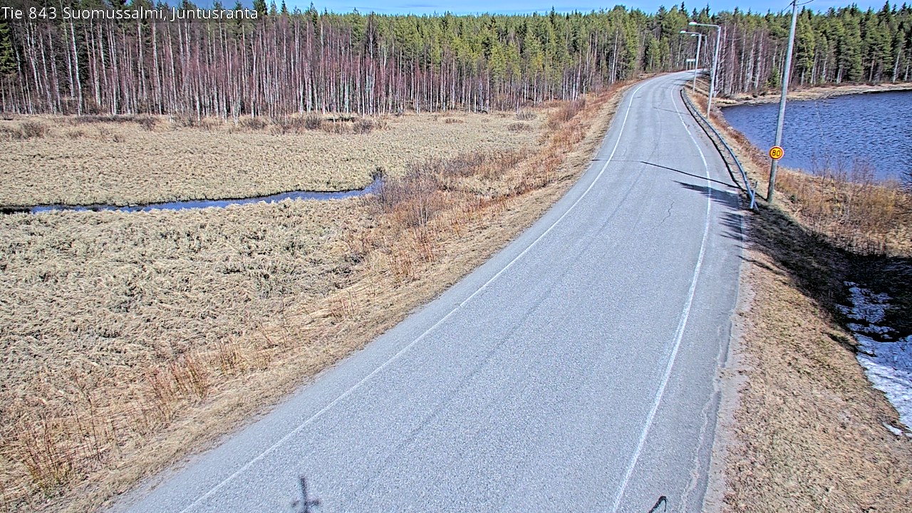 Kelikamerat Kuva Tie 843 Suomussalmi, Juntusranta, Suomussalmi, Kainuu