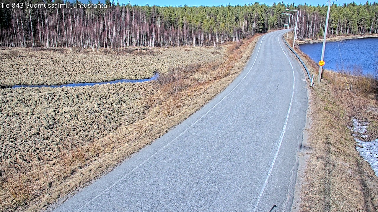 Kelikamerat Kuva Tie 843 Suomussalmi, Juntusranta, Suomussalmi, Kainuu