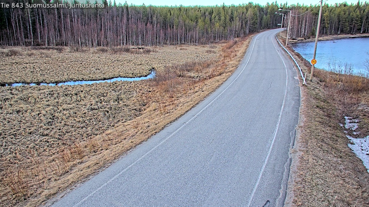 Kelikamerat Kuva Tie 843 Suomussalmi, Juntusranta, Suomussalmi, Kainuu