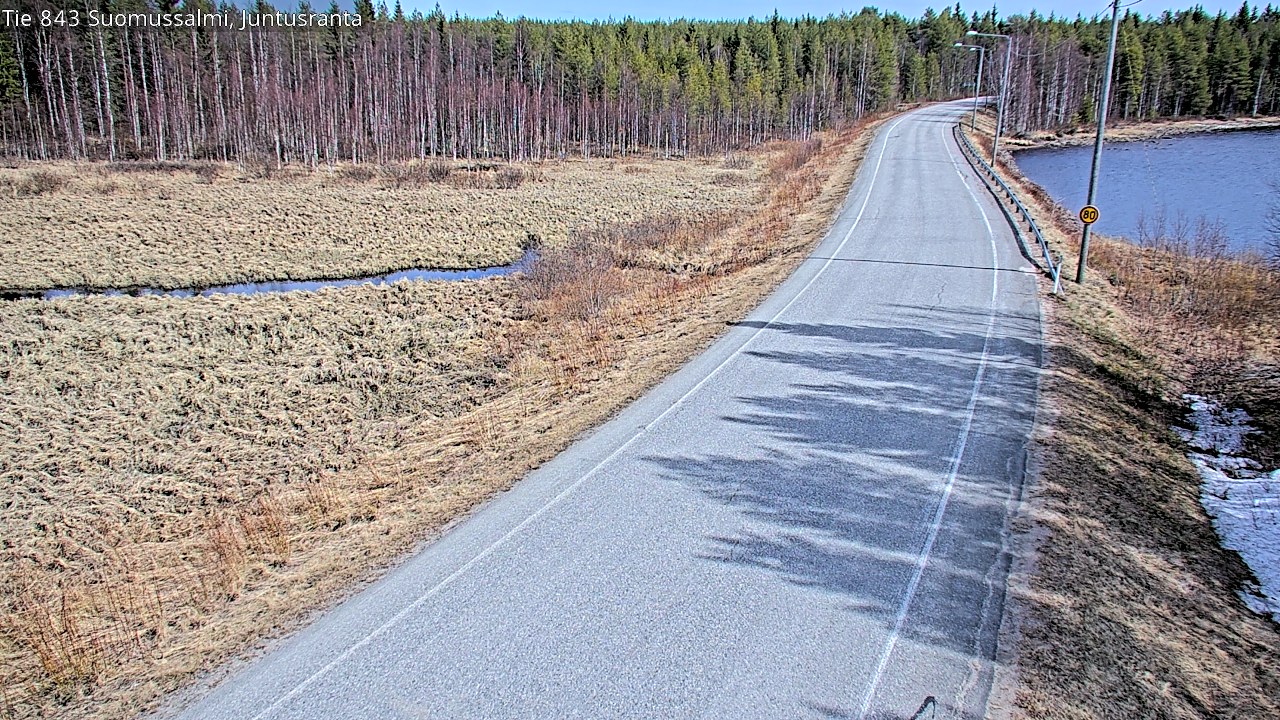 Kelikamerat Kuva Tie 843 Suomussalmi, Juntusranta, Suomussalmi, Kainuu