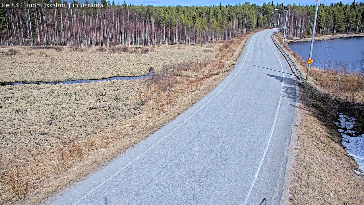 Kelikamerat Kuva Tie 843 Suomussalmi, Juntusranta, Suomussalmi, Kainuu