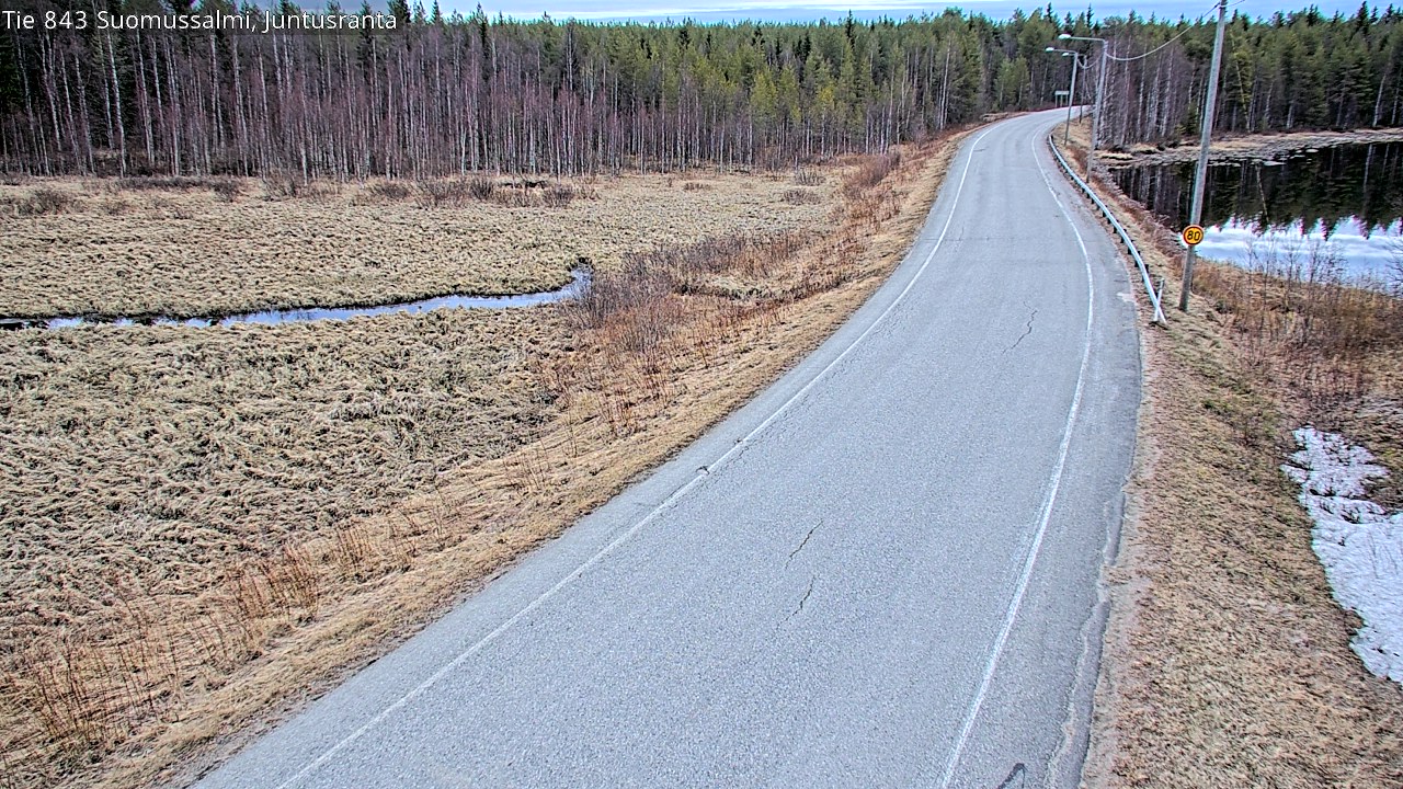Kelikamerat Kuva Tie 843 Suomussalmi, Juntusranta, Suomussalmi, Kainuu