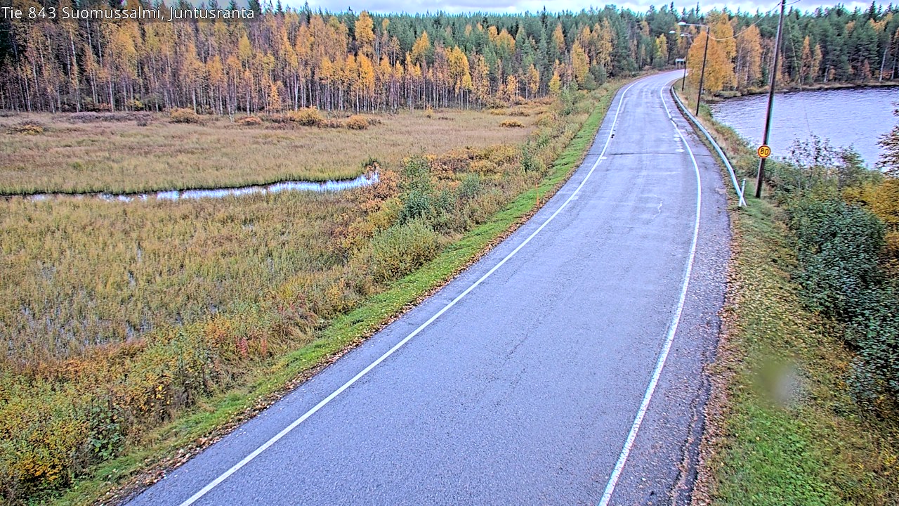 Kelikamerat Kuva Tie 843 Suomussalmi, Juntusranta, Suomussalmi, Kainuu