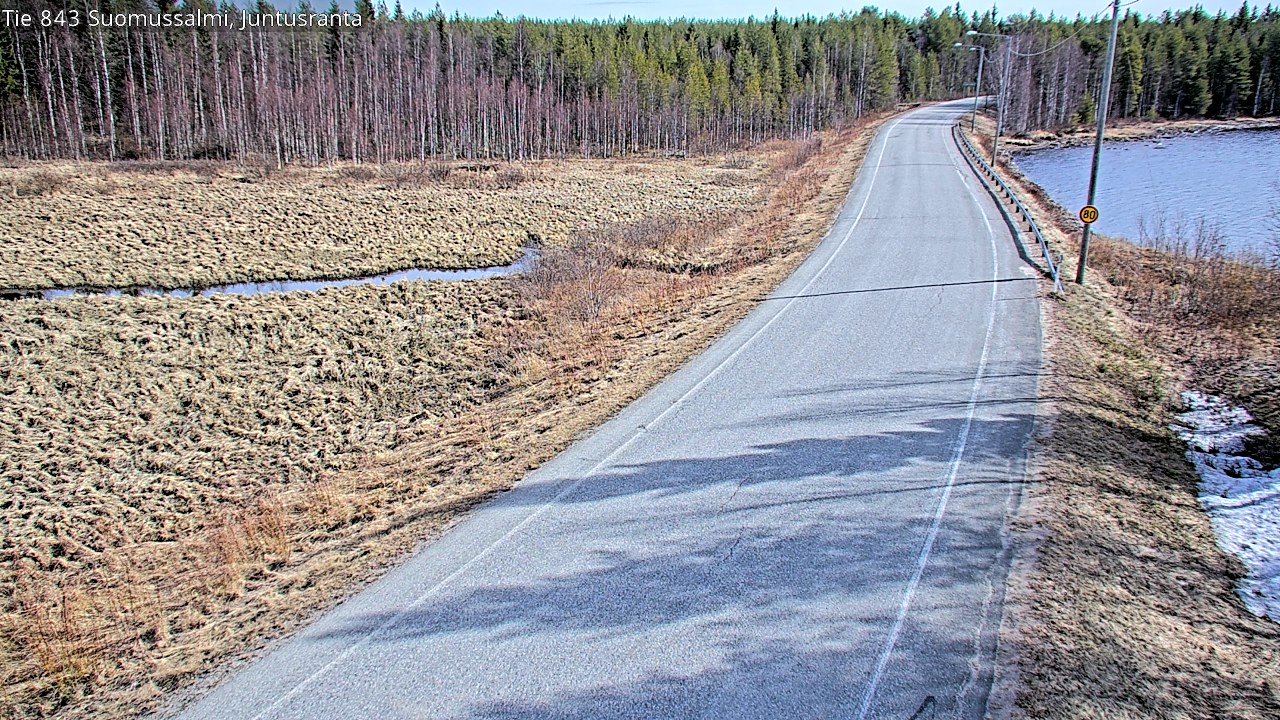 Kelikamerat Kuva Tie 843 Suomussalmi, Juntusranta, Suomussalmi, Kainuu