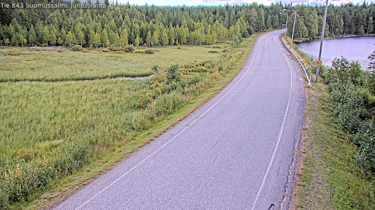 Kelikamerat Kuva Tie 843 Suomussalmi, Juntusranta, Suomussalmi, Kainuu