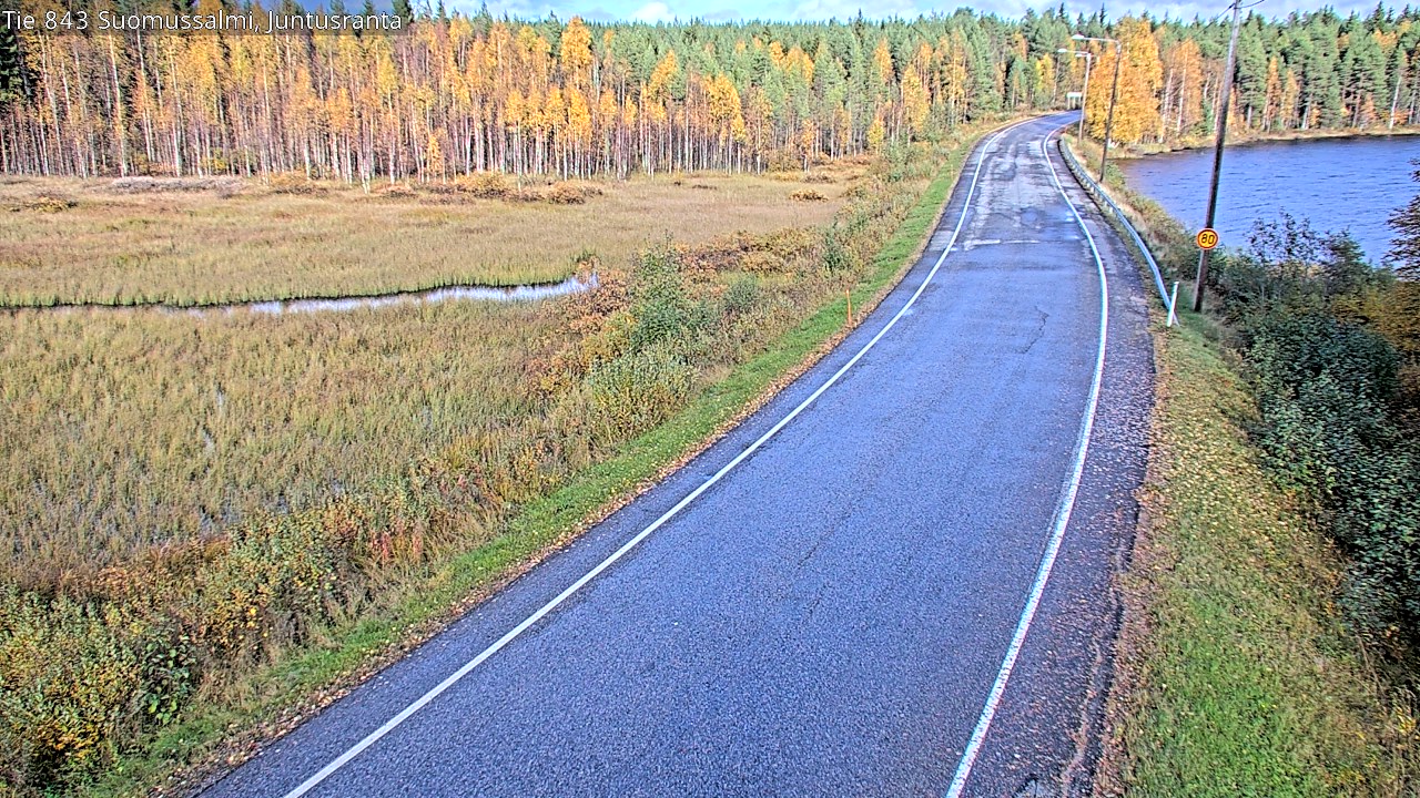 Kelikamerat Kuva Tie 843 Suomussalmi, Juntusranta, Suomussalmi, Kainuu