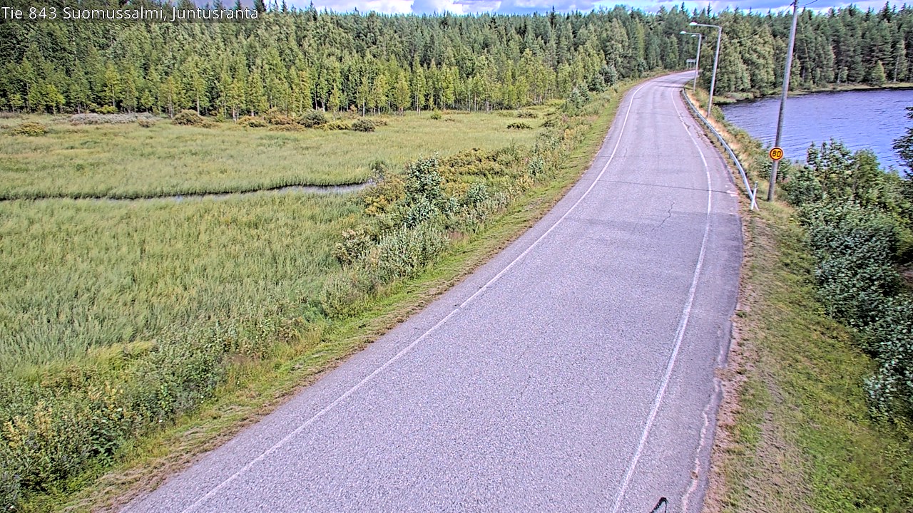 Kelikamerat Kuva Tie 843 Suomussalmi, Juntusranta, Suomussalmi, Kainuu