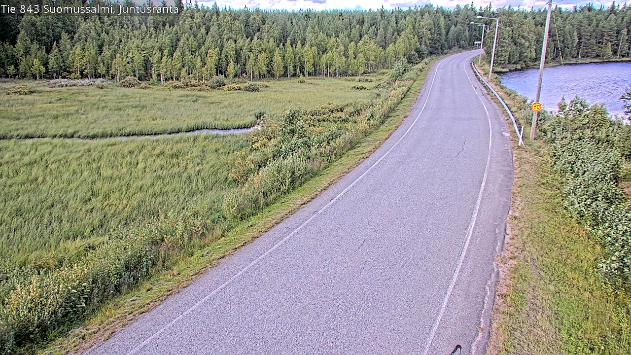 Kelikamerat Kuva Tie 843 Suomussalmi, Juntusranta, Suomussalmi, Kainuu