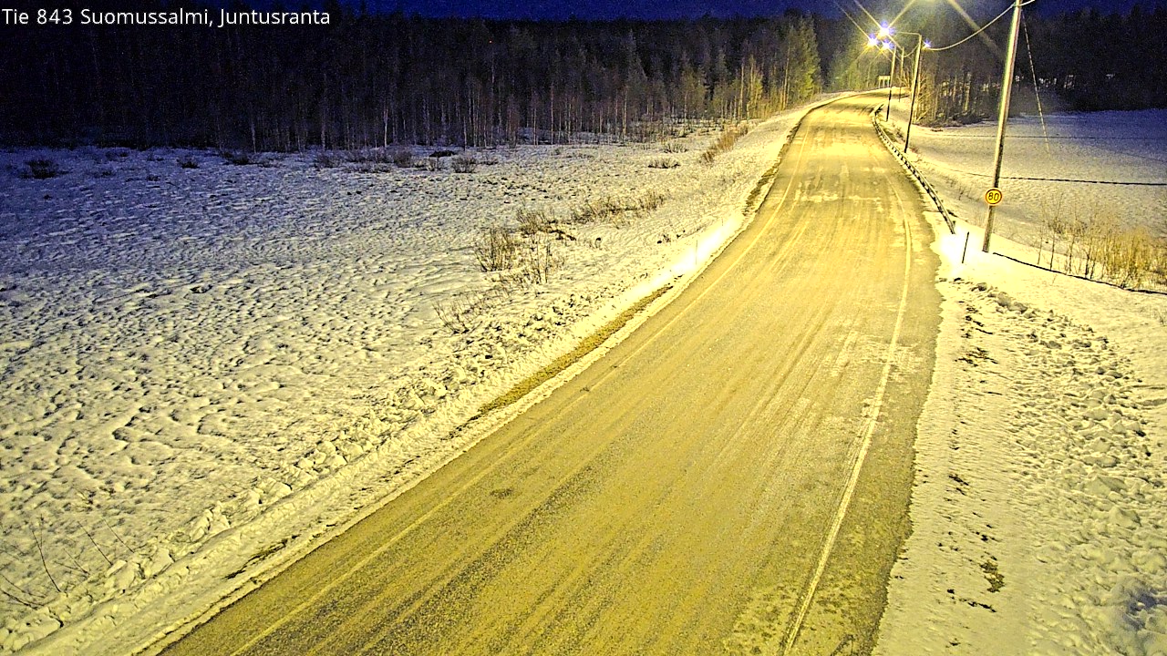 Kelikamerat Kuva Tie 843 Suomussalmi, Juntusranta, Suomussalmi, Kainuu