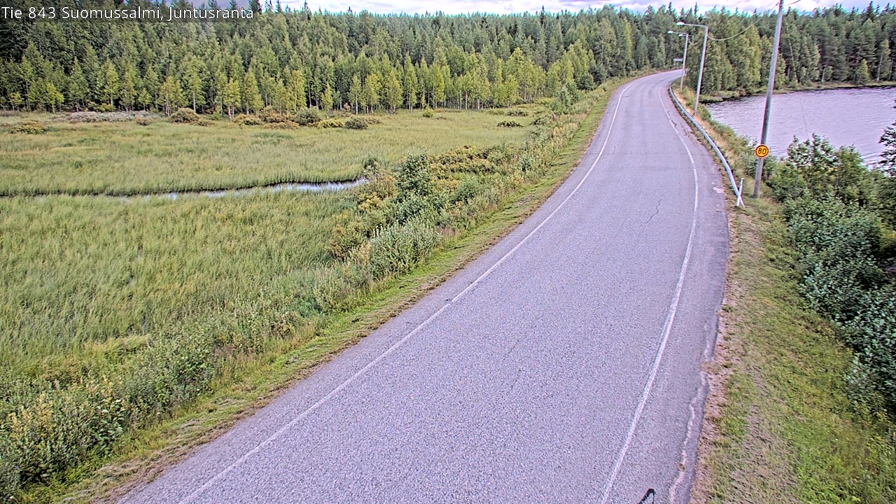 Kelikamerat Kuva Tie 843 Suomussalmi, Juntusranta, Suomussalmi, Kainuu