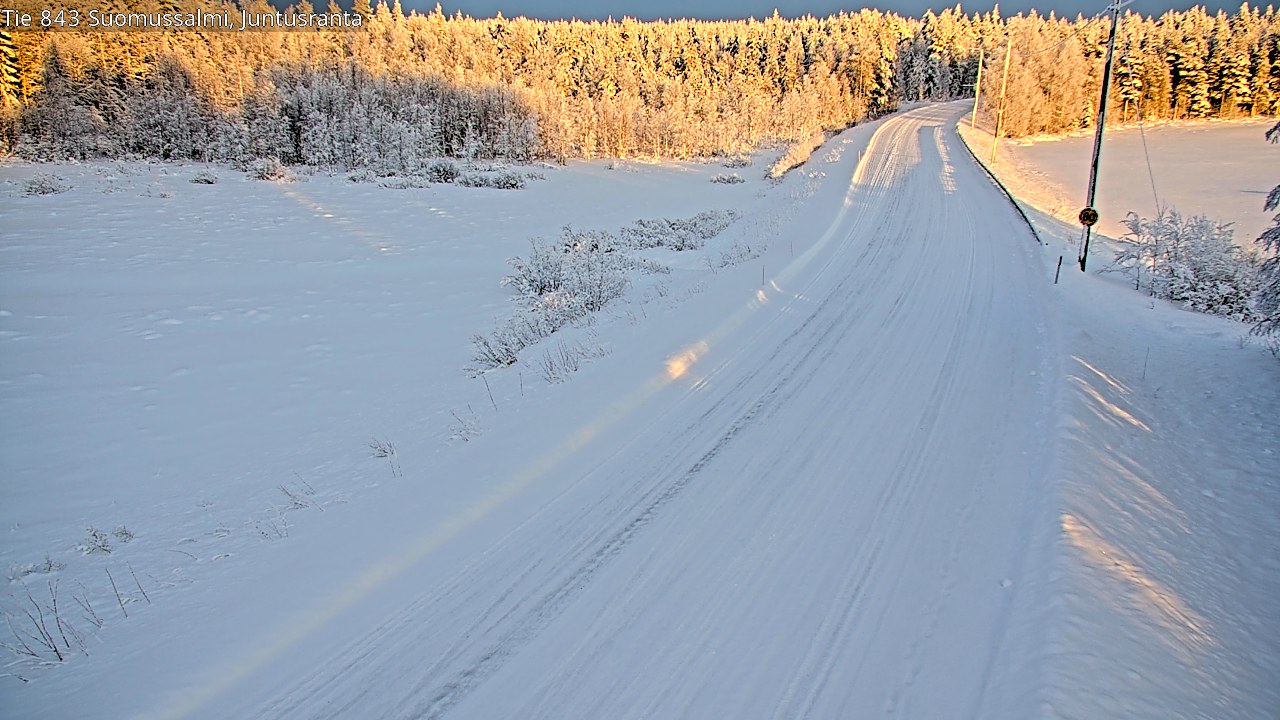 Kelikamerat Kuva Tie 843 Suomussalmi, Juntusranta, Suomussalmi, Kainuu