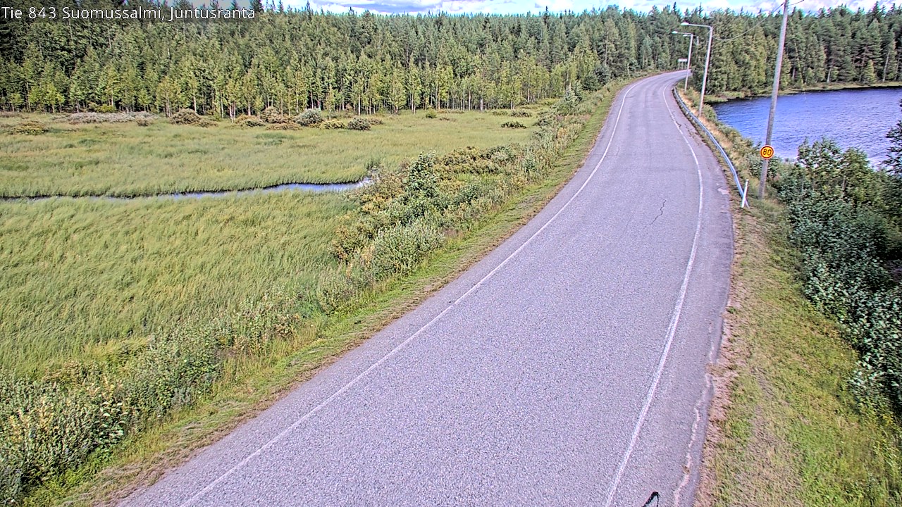 Kelikamerat Kuva Tie 843 Suomussalmi, Juntusranta, Suomussalmi, Kainuu