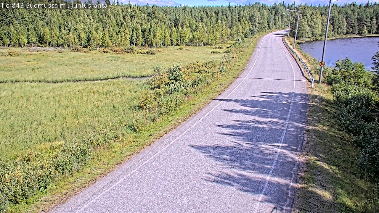 Kelikamerat Kuva Tie 843 Suomussalmi, Juntusranta, Suomussalmi, Kainuu