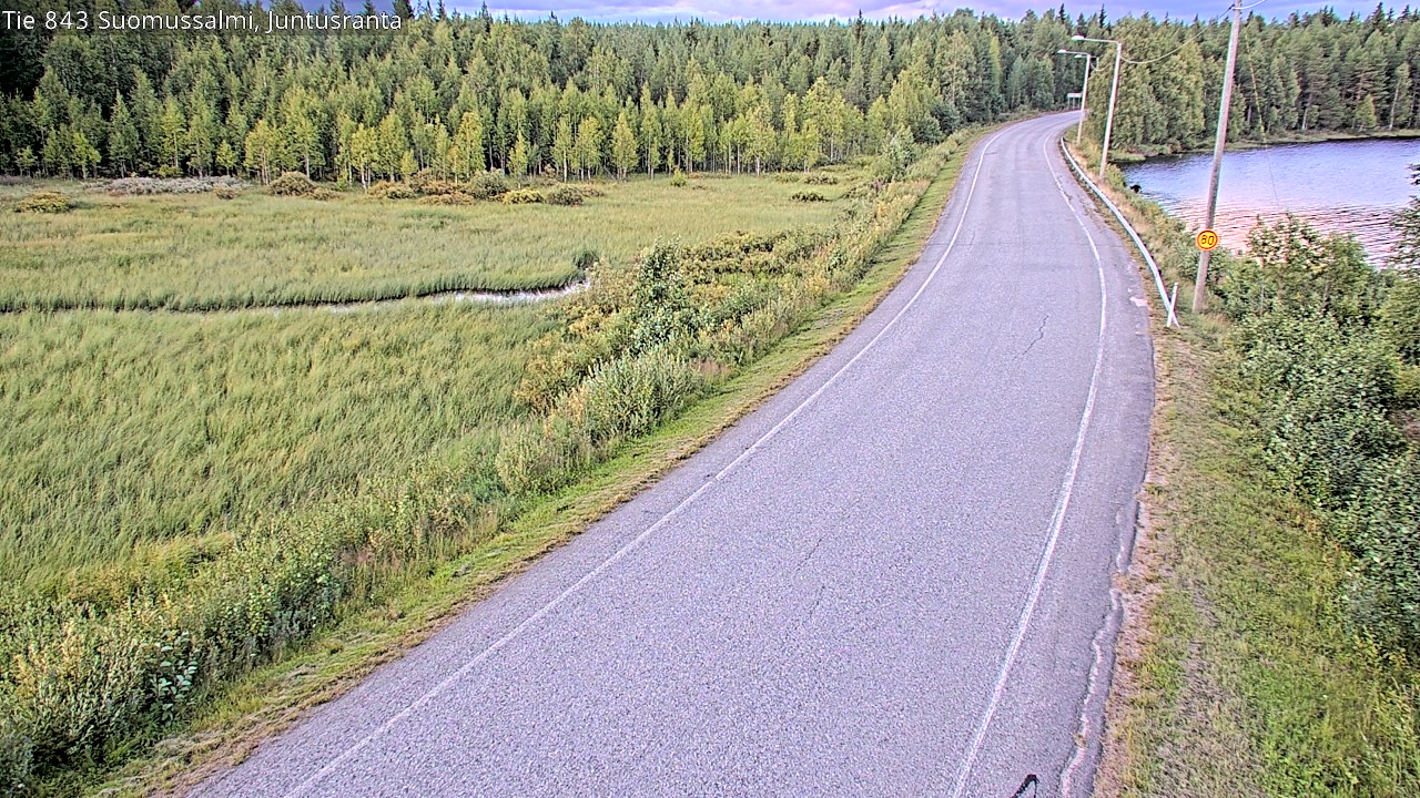 Kelikamerat Kuva Tie 843 Suomussalmi, Juntusranta, Suomussalmi, Kainuu