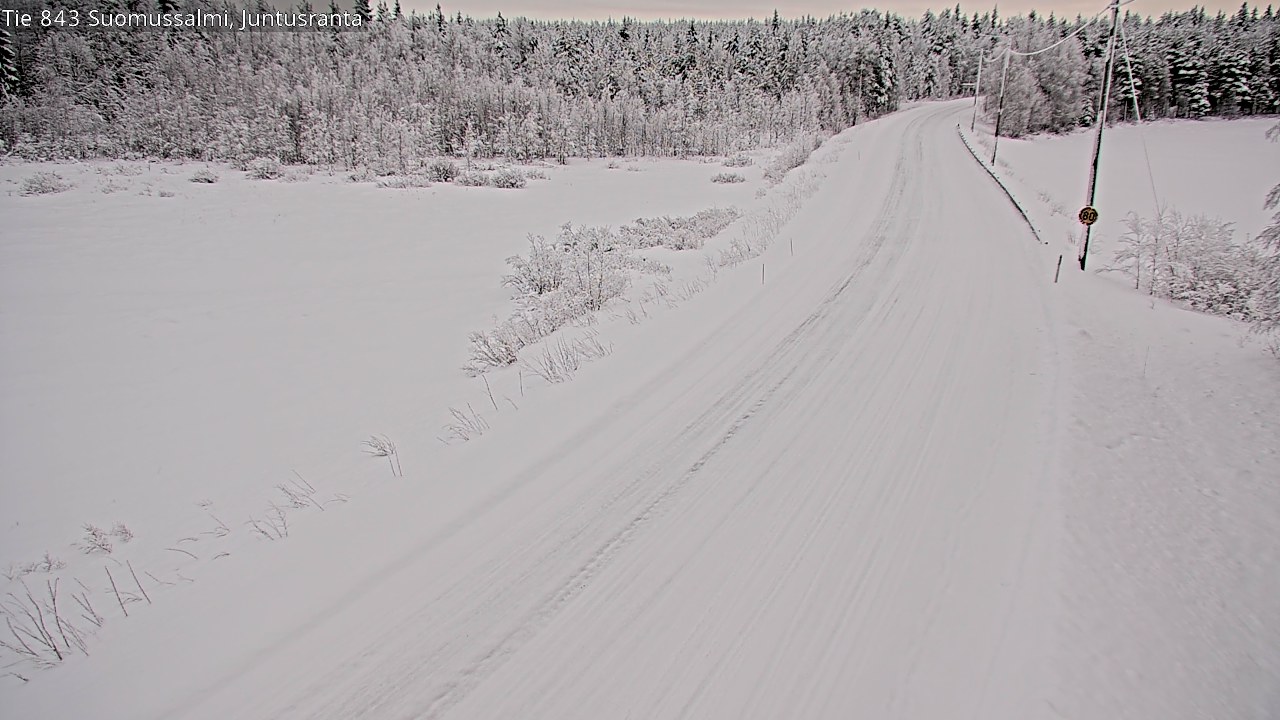 Kelikamerat Kuva Tie 843 Suomussalmi, Juntusranta, Suomussalmi, Kainuu