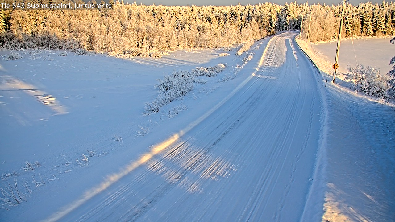 Kelikamerat Kuva Tie 843 Suomussalmi, Juntusranta, Suomussalmi, Kainuu