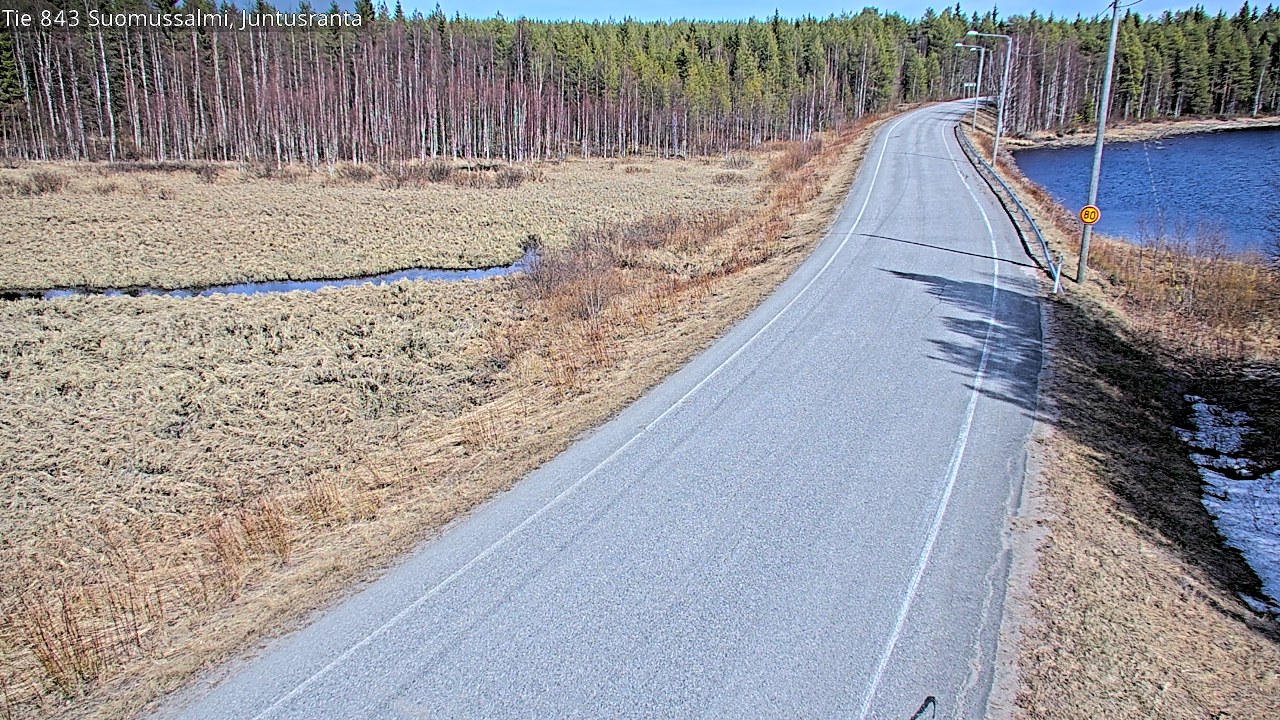 Kelikamerat Kuva Tie 843 Suomussalmi, Juntusranta, Suomussalmi, Kainuu