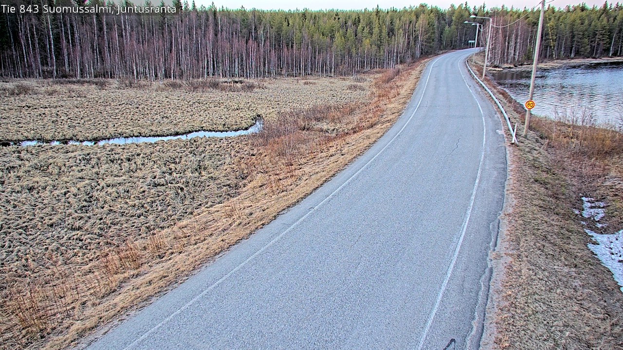 Kelikamerat Kuva Tie 843 Suomussalmi, Juntusranta, Suomussalmi, Kainuu
