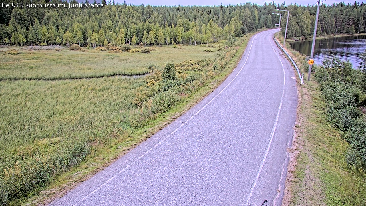 Kelikamerat Kuva Tie 843 Suomussalmi, Juntusranta, Suomussalmi, Kainuu