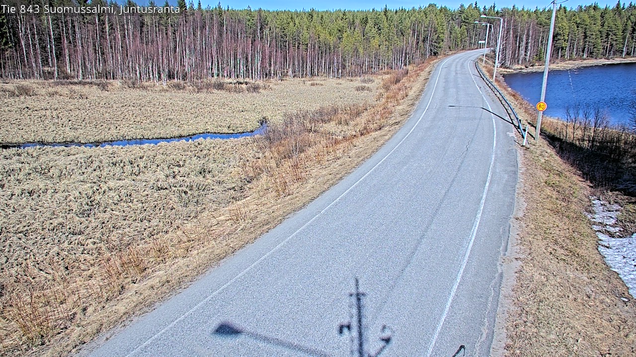 Kelikamerat Kuva Tie 843 Suomussalmi, Juntusranta, Suomussalmi, Kainuu