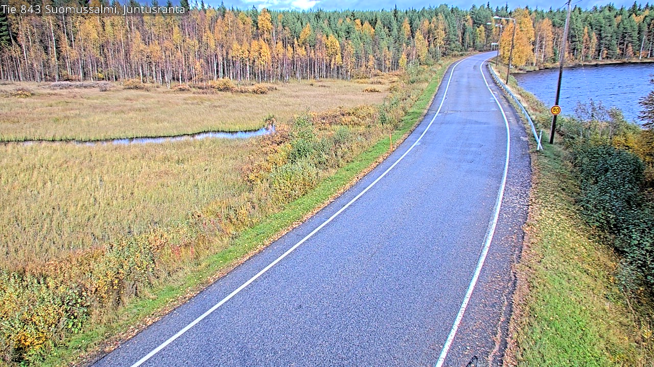 Kelikamerat Kuva Tie 843 Suomussalmi, Juntusranta, Suomussalmi, Kainuu