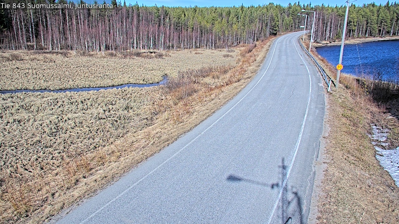 Kelikamerat Kuva Tie 843 Suomussalmi, Juntusranta, Suomussalmi, Kainuu