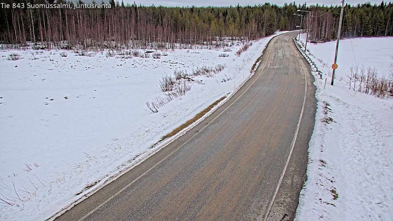 Kelikamerat Kuva Tie 843 Suomussalmi, Juntusranta, Suomussalmi, Kainuu