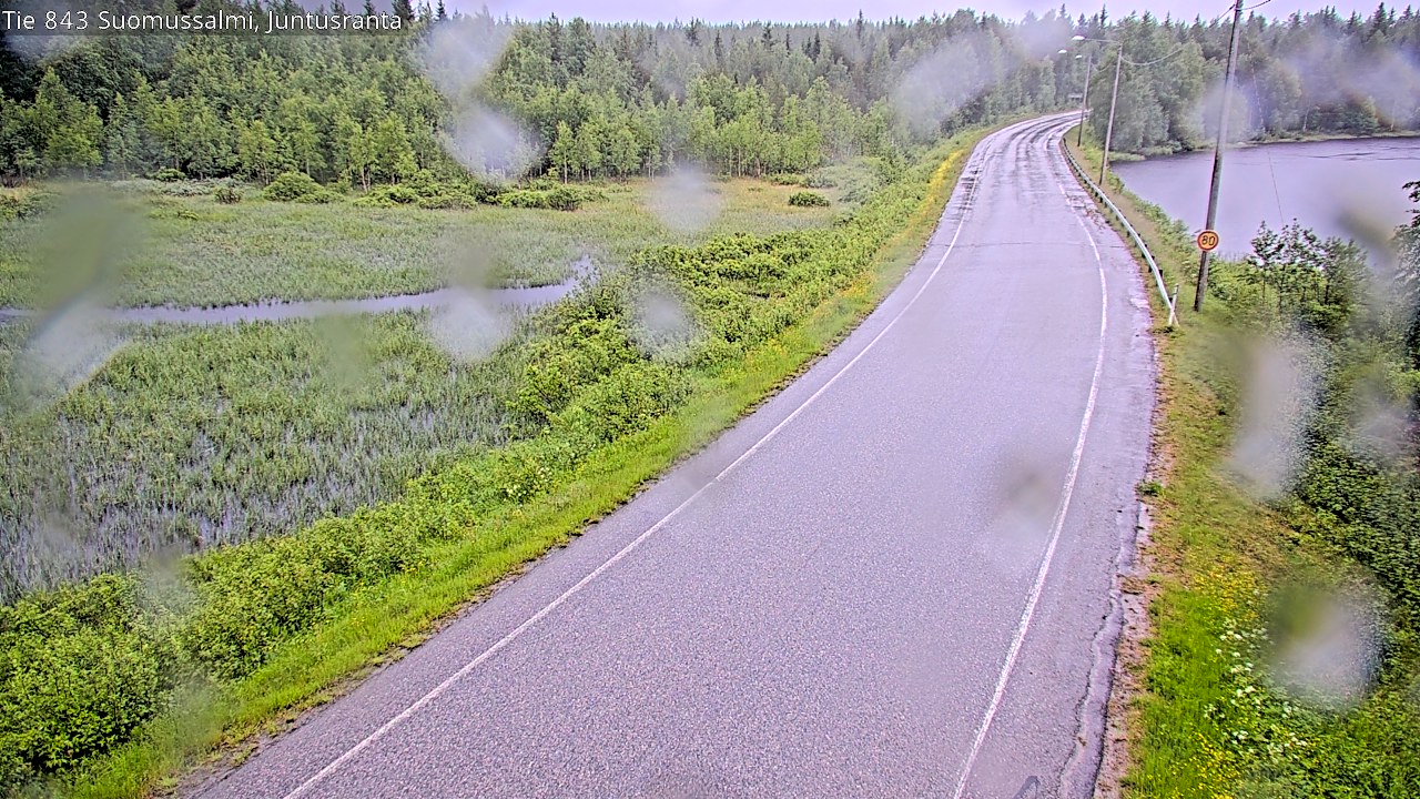 Kelikamerat Kuva Tie 843 Suomussalmi, Juntusranta, Suomussalmi, Kainuu