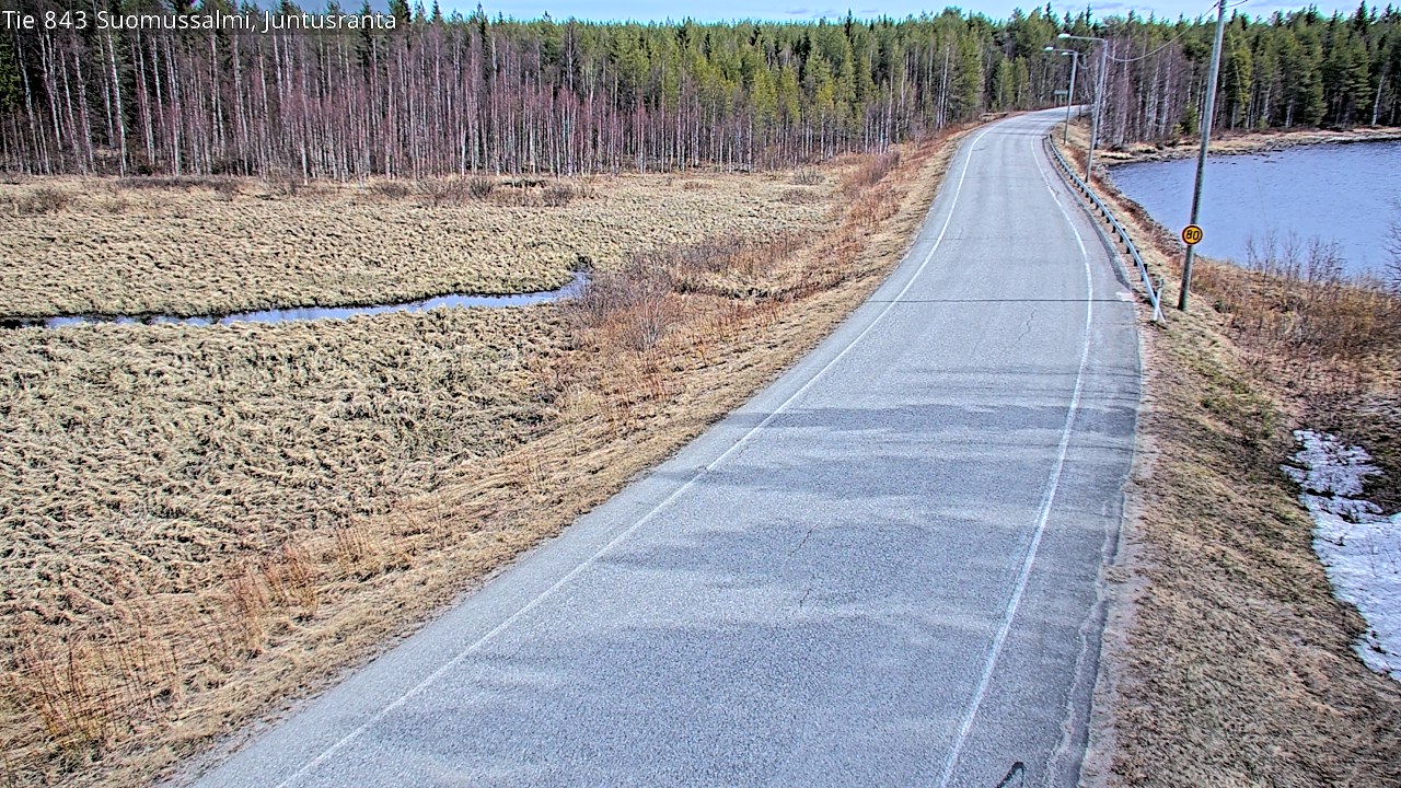 Kelikamerat Kuva Tie 843 Suomussalmi, Juntusranta, Suomussalmi, Kainuu