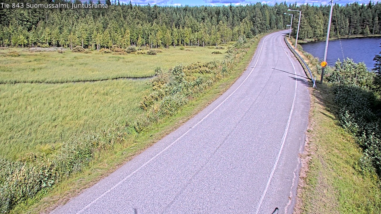 Kelikamerat Kuva Tie 843 Suomussalmi, Juntusranta, Suomussalmi, Kainuu