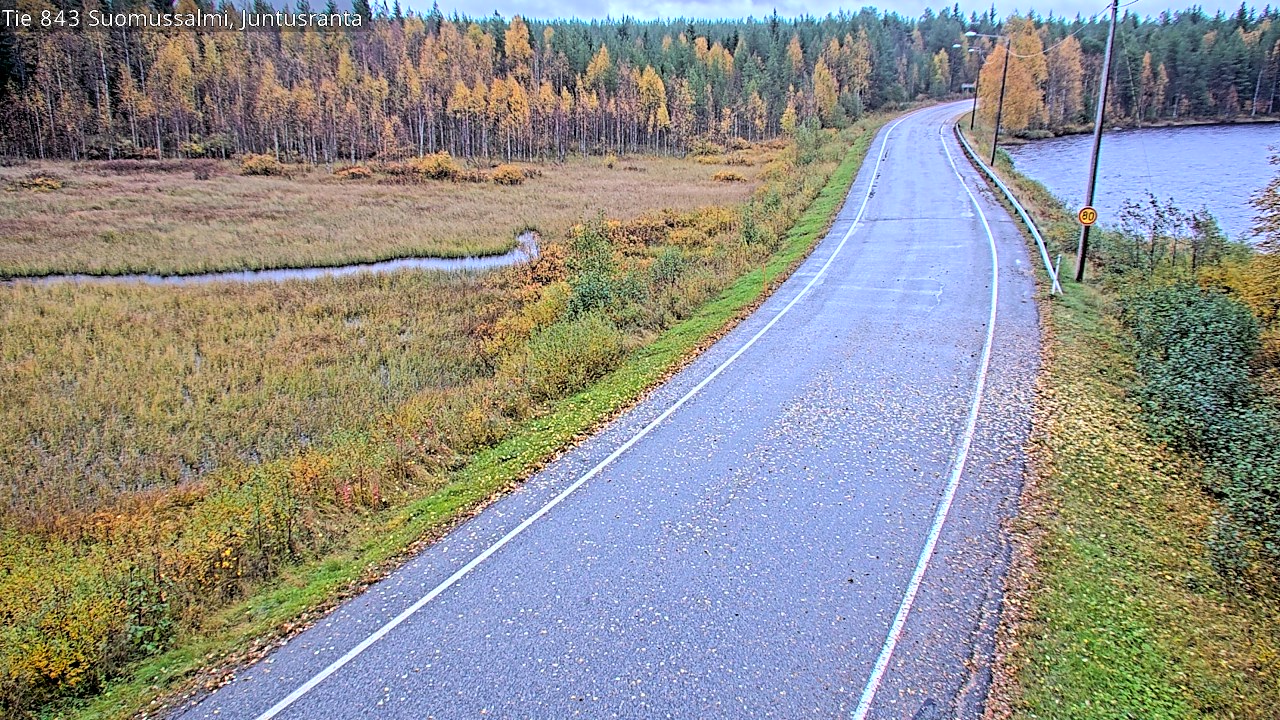 Weather Camera Image Road 843 Suomussalmi, Juntusranta, Suomussalmi, Kainuu