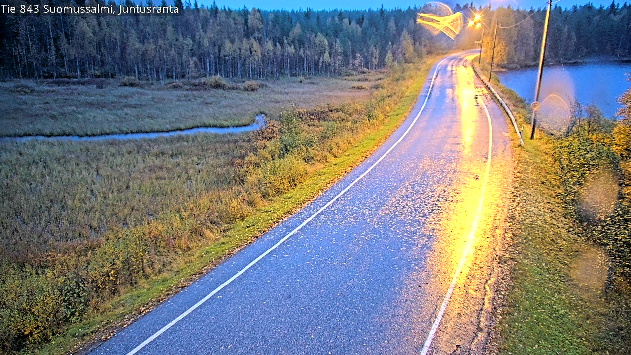 Kelikamerat Kuva Tie 843 Suomussalmi, Juntusranta, Suomussalmi, Kainuu