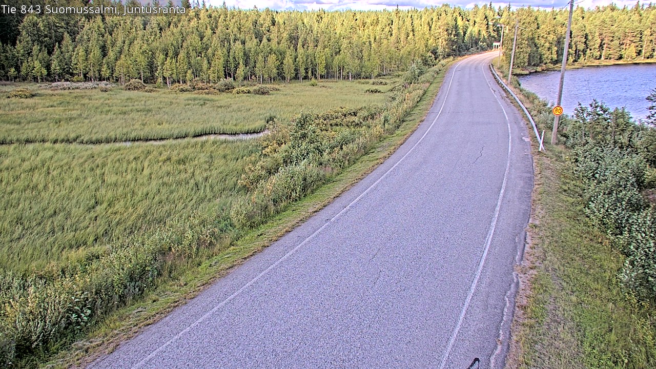 Kelikamerat Kuva Tie 843 Suomussalmi, Juntusranta, Suomussalmi, Kainuu