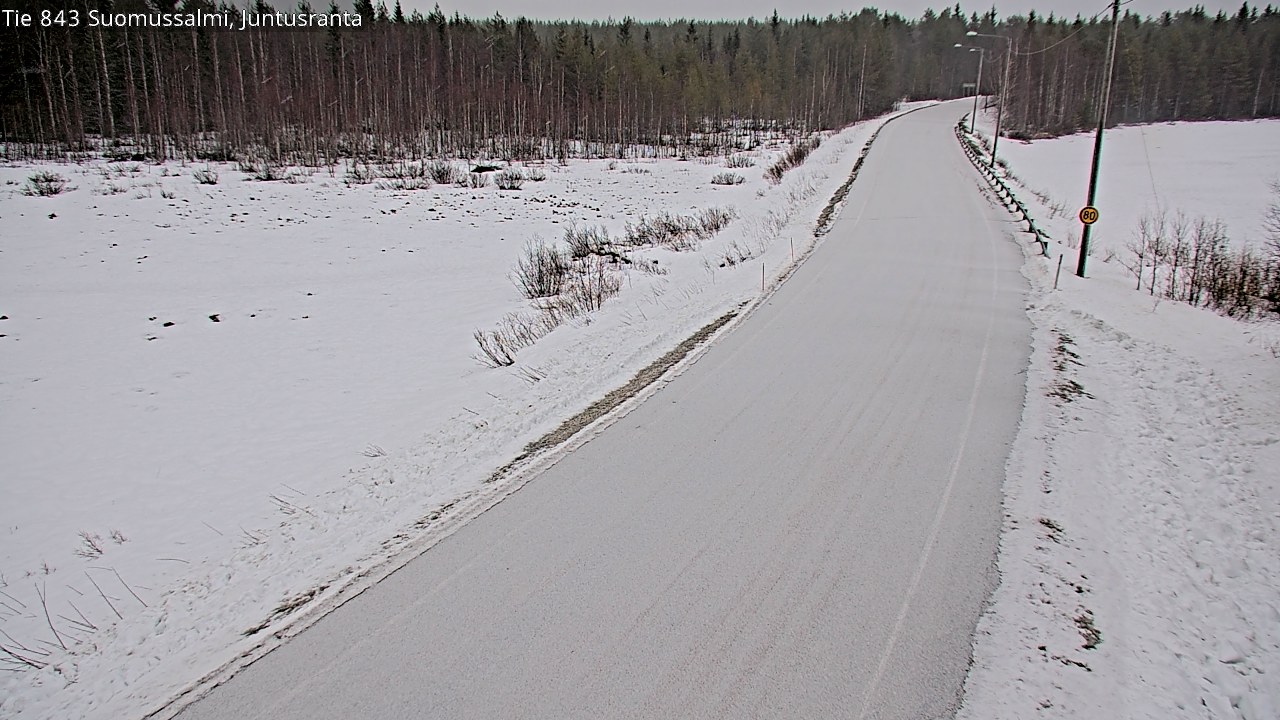 Kelikamerat Kuva Tie 843 Suomussalmi, Juntusranta, Suomussalmi, Kainuu