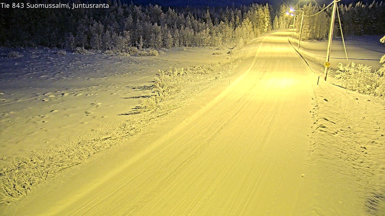 Kelikamerat Kuva Tie 843 Suomussalmi, Juntusranta, Suomussalmi, Kainuu