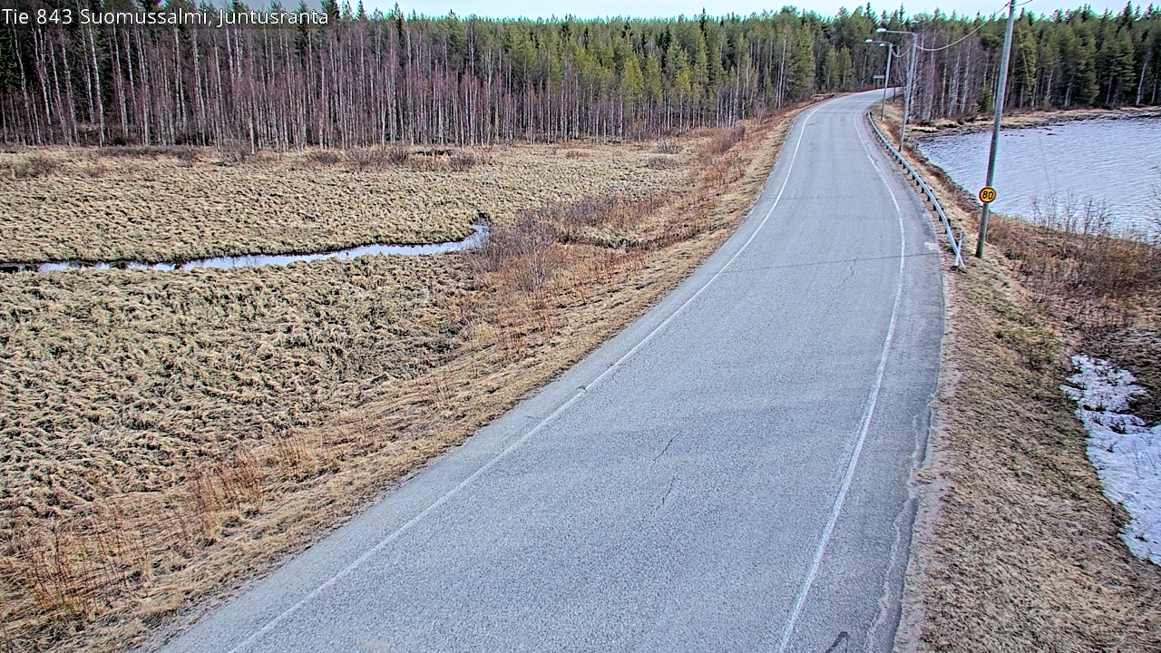 Kelikamerat Kuva Tie 843 Suomussalmi, Juntusranta, Suomussalmi, Kainuu