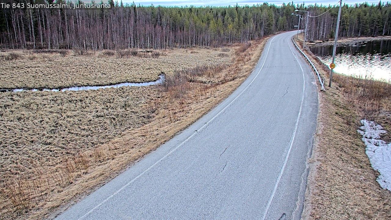 Kelikamerat Kuva Tie 843 Suomussalmi, Juntusranta, Suomussalmi, Kainuu
