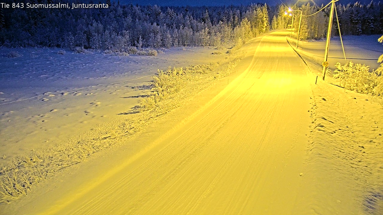 Kelikamerat Kuva Tie 843 Suomussalmi, Juntusranta, Suomussalmi, Kainuu