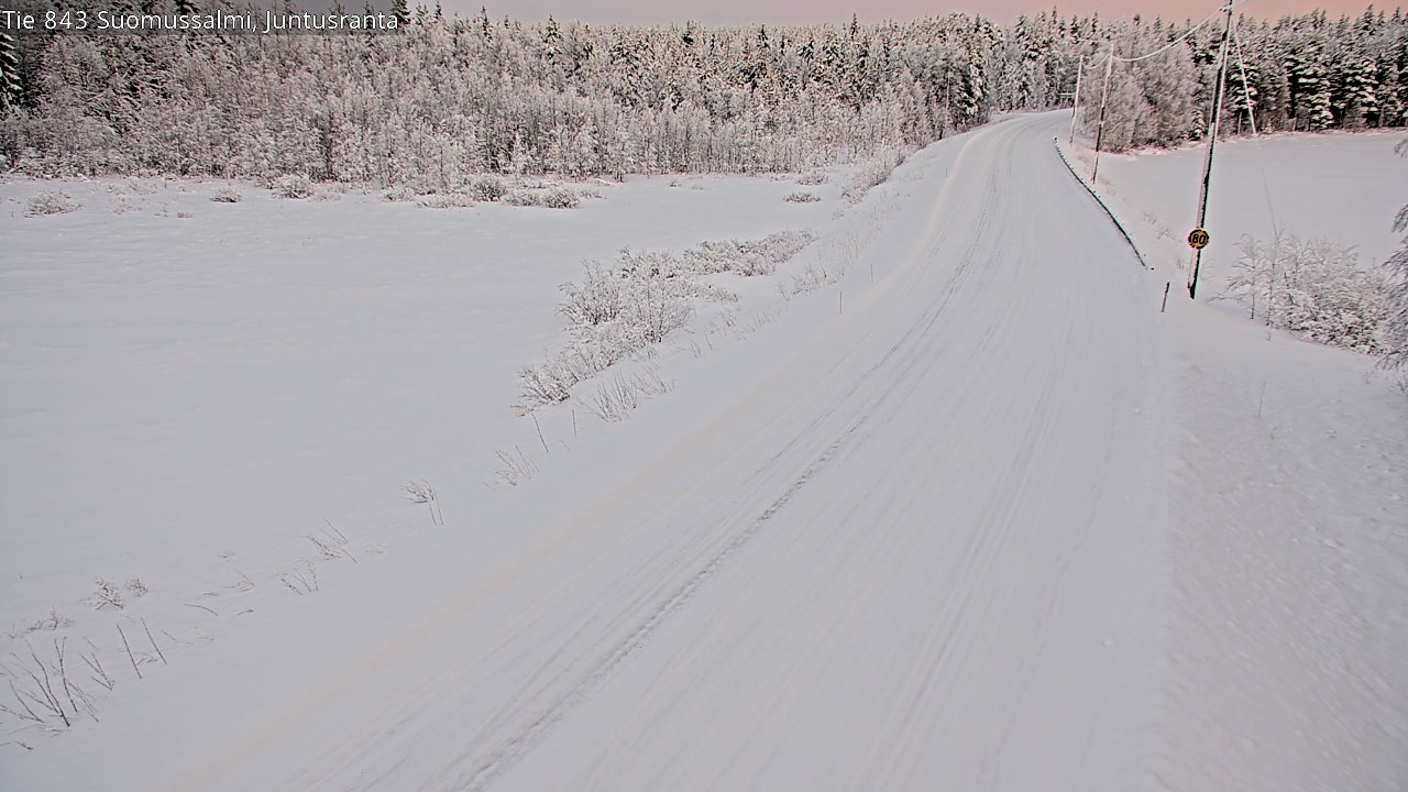 Kelikamerat Kuva Tie 843 Suomussalmi, Juntusranta, Suomussalmi, Kainuu